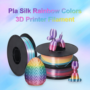 Sợi nhựa PLA màu cầu vồng chuyển sắc 1.75mm, sợi nhựa in 3D 1kg (2.2lbs), sợi nhựa PLA mờ bóng óng ánh chuyển sắc - Product Image 2