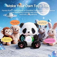 Peluche Panda Intelligente IA Prête à l'Expédition, Rembourrée en Coton PP, PVC, 31-50cm, Interactif avec 16 Personnages, Compagnon de Nuit pour Enfants, Compatible ChatGPT Gemini
