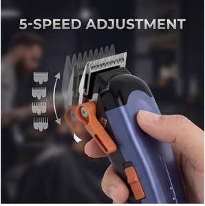 Tondeuse à cheveux professionnelle <span class=keywords><strong>7200</strong></span> tr/min, batterie Li-ion 2000 <span class=keywords><strong>mAh</strong></span>, lames en acier inoxydable, boîtier en alliage d'aluminium, réglable - Product Image 2