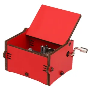 Boîte à <span class=keywords><strong>musique</strong></span> en bois personnalisée pour anniversaire, gravure de <span class=keywords><strong>message</strong></span> personnalisé, excellent cadeau pour un anniversaire - Product Image 4
