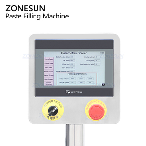 เครื่องบรรจุซอสแบบอัตโนมัติ ZONESUN ZS-YT1T-1PXM พร้อมปั๊มโรเตอร์เซอร์โวแบบหัวเดียว สำหรับบรรจุซอสมะเขือเทศ ซอสข้น และเนื้อครีม พร้อมถังผสม - Product Image 2