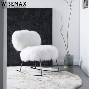 WISEMAX FURNITURE Nouveau design <span class=keywords><strong>Fauteuil</strong></span> moderne en tissu de laine Meubles de salon Chaises Baxter Népal <span class=keywords><strong>Fauteuil</strong></span> à <span class=keywords><strong>bascule</strong></span> à vendre - Product Image 4