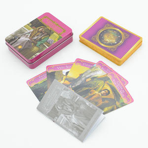 44 Tarjetas Moda Impresión colorida Caja de lata Paquete Oracle Card Deck - Product Image 1