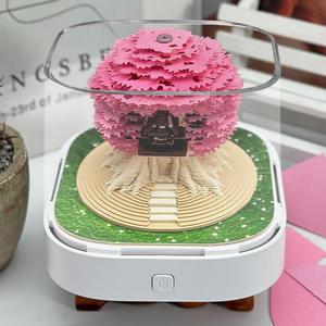Tùy Chỉnh Thấp Moq Xé Đa Chức Năng Tiền Cây 3D Lịch <span class=keywords><strong>Memo</strong></span> <span class=keywords><strong>Pad</strong></span> 2026 DIY Giấy Khắc Với Rõ Ràng Acrylic Chủ - Product Image 5