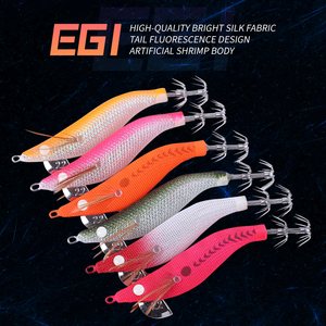 Señuelo de Pesca HOWELL para Calamar tipo Egi Camarón 3.8g/5.2g/7g Anzuelo Plástico ABS para Peces de Agua Dulce Trucha y <span class=keywords><strong>Besugo</strong></span> - Product Image 3