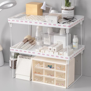 Mazon-organizador de escritorio de plástico multicapa <span class=keywords><strong>plegable</strong></span>, estante de almacenamiento para oficina, gran oferta - Product Image 3
