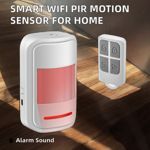 Yeni Gelen WiFi PIR Hareket Sensörü ABS Malzeme 10-20m Algılama Menzili Flaşlı Sesli Alarm Model KR-P819 Ev Güvenliği - Product Image 2