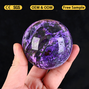Hot Sale High Quality Natural Gemstone <b>Crystal</b> Healing Stone Purple Moss Agate Sphere <b>Crystal</b> <b>Ball</b> - Product Image 2