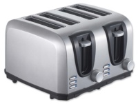 Grille-pain rétro avec minuterie automatique pour deux tranches de pain, économe en énergie et à faible consommation d'énergie