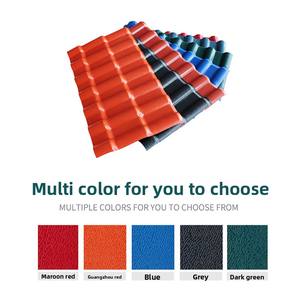 現代の耐火・防水ASA合成樹脂屋根瓦カラー波板プラスチックPVC屋根板断熱屋根瓦 - Product Image 2