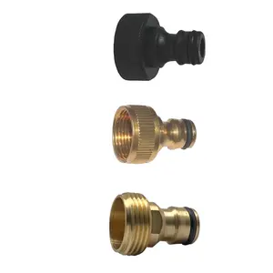 Pressure Washer Water Inlet Connector Quick Nipple High Pressure Cleaner Water Inlet Quick Coupler Inlet Fitting 3/4" GHT