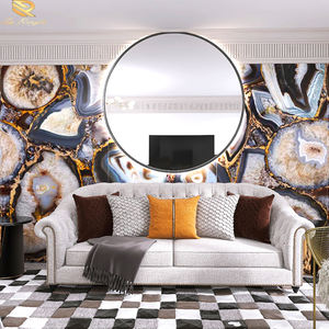 Losas de Piedra Sinterizada de Ónix Negro de Lujo, Azulejos de Porcelana con Aspecto de Mármol Brillante para Encimeras de Cocina y Paredes de Sala de Estar - Product Image 1