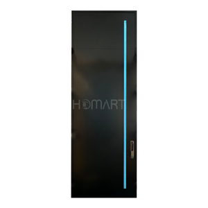 Puerta Principal Inteligente Contemporánea HOMART con Vidrio Decorativo de Mármol e Iluminación LED Ambiental, Puerta de Entrada Elegante - Product Image 6