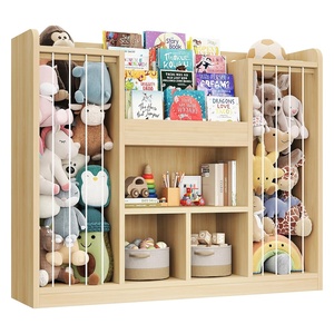 Estantería Infantil de 4 Niveles para Guardería, Organizador de Juguetes de Peluche de Madera con Estantes - Product Image 2