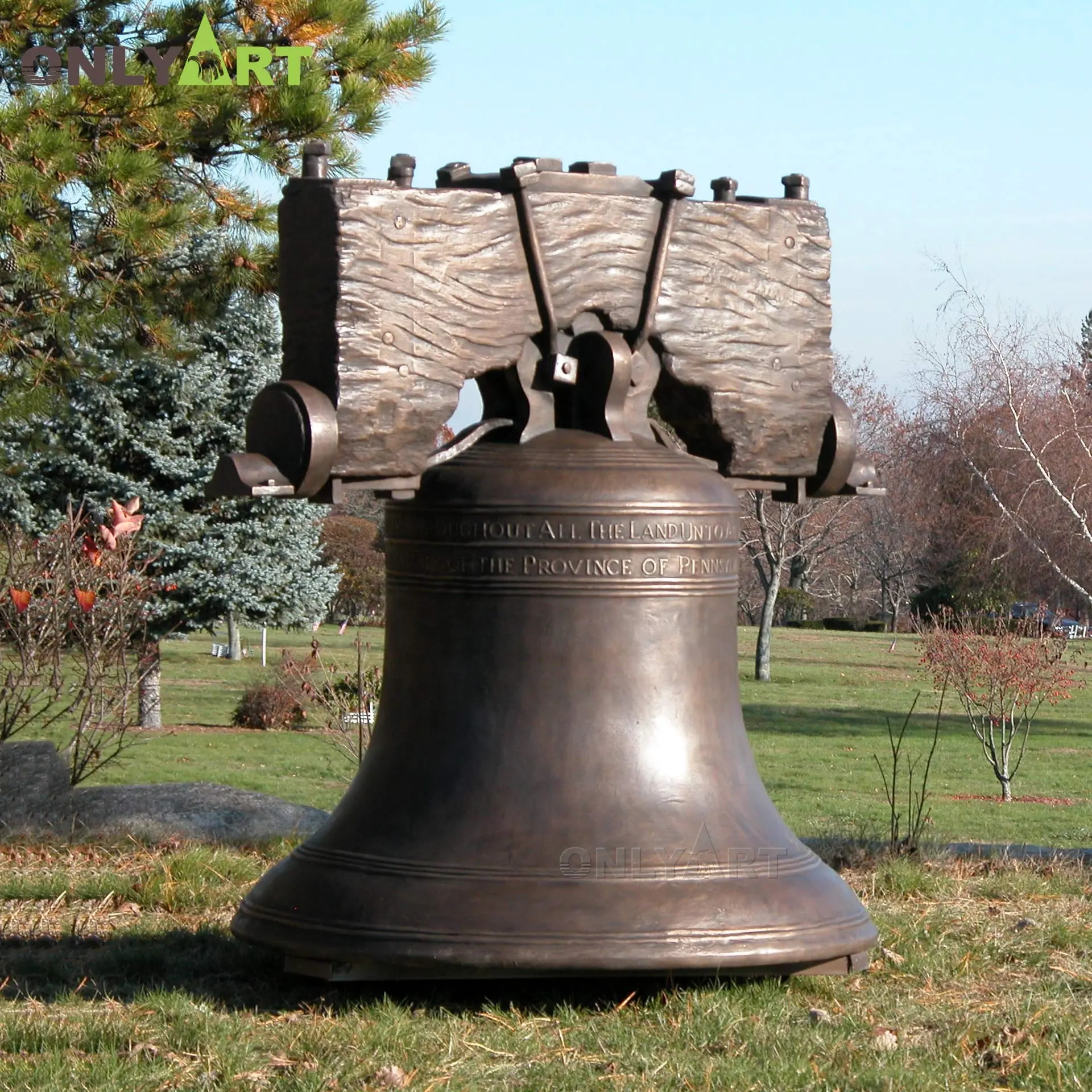 Kirchen tür Große Metall Kupfer Bronze Messing Liberty Bell Zum Verkauf