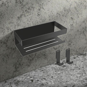 Estante de <span class=keywords><strong>ducha</strong></span> adhesivo moderno de <span class=keywords><strong>acero</strong></span> <span class=keywords><strong>inoxidable</strong></span> para baño Estante de esquina montado en la pared <span class=keywords><strong>sin</strong></span> necesidad de taladrar - Product Image 3