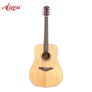 กีตาร์โปร่งอะคูสติกยี่ห้อ Aiersi ขนาด 41 นิ้ว แบบดราดน็อต หน้าไม้สปรูซแท้ เคลือบเงา รับสกรีนโลโก้ ขายส่ง - Product Image 2