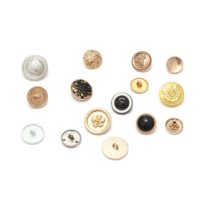 Decorative Shank <b>Buttons</b> Metal Round Jacket Clothing <b>Buttons</b> Two Tone Plated Zinc Alloy for Garment Customization - Product Image 3