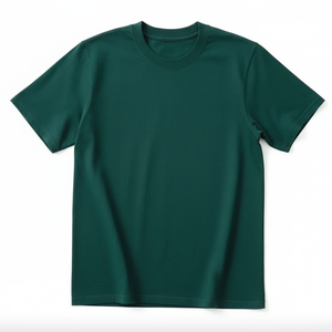 Pakistan T-shirts décontractés en fibre de bambou en coton pour hommes T-shirt blanc à col rond et corps doux - Product Image 1