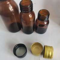 Botol Cairan Oral Kaca Coklat 20ml/30ml/50ml/100ml Botol Minuman/Enzim/Sirup Tutup Aluminium Botol Kaca Polos