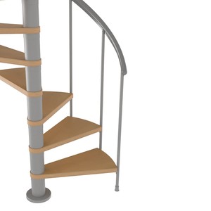 <span class=keywords><strong>Escalier</strong></span> intérieur en colimaçon personnalisable en acier galvanisé, design peu encombrant pour appartement duplex et <span class=keywords><strong>mezzanine</strong></span> - Product Image 3