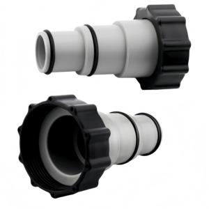 Adaptador de Manguera para <span class=keywords><strong>Piscina</strong></span> con Collarín para <span class=keywords><strong>Intex</strong></span>, Convierte Mangueras de 1.5 a 1.25 Pulgadas para Bombas con Conexión Roscada - Product Image 1