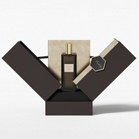Emballage de boîte de parfum cosmétique en carton de luxe à impression personnalisée Flacon de parfum en verre vide de 50ml avec boîte Emballage magnétique