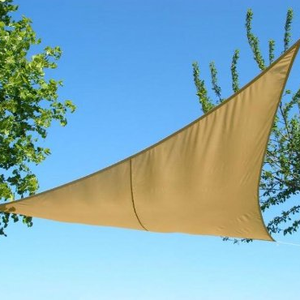 160GSM180GSM Jardin Parking Triangle Rectangle Auvent Étanche Plastique HDPE Pare-Soleil Voiles Extérieur Ivoire Beige - Product Image 1