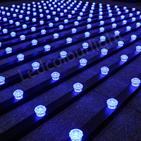 40mm SPI /DMX512 Pixel LED Light Aluminium Diamond Light 3D Led Stage Light IP65 Programmable Christmas RGB Pixel String Light