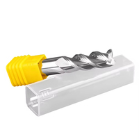 LSY-55 Fresa espiral de carburo sólido de alto brillo con 2/3 flautas para router CNC, alta precisión, 45° de hélice, 55HRC, ODM