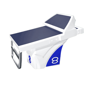 Bloc de départ de <span class=keywords><strong>piscine</strong></span> de luxe en fibre de verre Pikes, 1 marche, antidérapant, nouveau design 2023, LED/RGB pour compétition - Product Image 1
