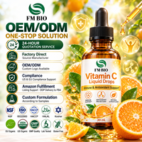 Gouttes liquides de vitamine C de qualité supérieure, soutien immunitaire et antioxydant, fabricant de gouttes liquides de vitamine C en marque privée OEM