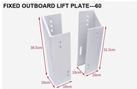 Support de moteur hors-bord blanc 8kg réglable de 8cm pour navires-Quincaillerie marine