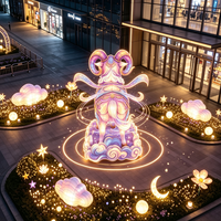 Lanternes artisanales Heritage, lumières paysagères, éclairage décoratif extérieur pour les villes touristiques, les places commerciales, les sites de visites nocturnes