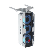 ALSEYE Vente Flash Ventilateurs de Refroidissement CPU Blancs C-RAM-Beta-W Petits 3 Pièces 40mm pour Boîtier PC