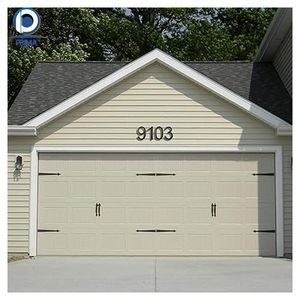 Porte de <span class=keywords><strong>garage</strong></span> sectionnelle électrique Prima à télécommande, en acier à panneaux surélevés, blanche, pour maison, appartement, parking - Product Image 2