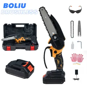 BOLIU Brushy Dewei Foot Wrap 6 Inch Battery Lithium Chainsaw Portable Cordless Mini Electric Chainsaw