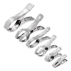 Pinzas para Ropa de Acero Inoxidable, Rectangulares, Duraderas, Resistentes al Viento, para Secar Edredones y Ropa - Product Image 1