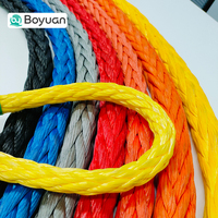 Cuerdas Hmpe Uhmwpe de 6/8/12/25 mm, 100% Material, Otros Suministros Marinos, Cuerda de Amarre para Barcos Grandes, Cuerda de 12 Hilos, Marca Boyuan, Cuerda de Remolque