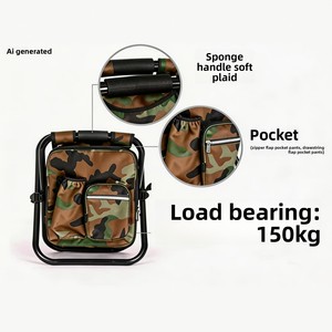 Taburete <span class=keywords><strong>de</strong></span> Camping <span class=keywords><strong>Multifuncional</strong></span> <span class=keywords><strong>de</strong></span> Tela Oxford, <span class=keywords><strong>Banco</strong></span> Aislante Portátil con Bolsa <span class=keywords><strong>de</strong></span> Hielo, Puede Transportarse como Mochila, Silla <span class=keywords><strong>de</strong></span> Pesca - Product Image 3