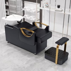 Hair Washing Station Massage <b>Bed</b> Hair Salon Furniture Shampoo <b>Bed</b> Washing Shampoo Chair With Bowl - Product Image 1