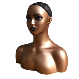 Tête de mannequin femme en PVC <span class=keywords><strong>pour</strong></span> formation, présentation de foulards, chapeaux, perruques et <span class=keywords><strong>maquillage</strong></span>, avec caractéristiques réalistes, <span class=keywords><strong>pour</strong></span> usage en magasin - Product Image 5