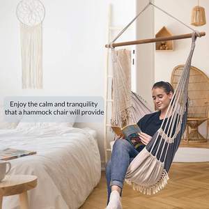 WOQI Chaise hamac suspendue personnalisée Livraison rapide Chaise hamac en coton - Product Image 4