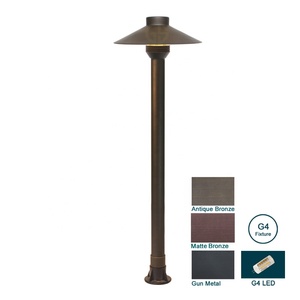 Éclairage paysager en laiton de haute qualité 12 volts 6 pouces, éclairage LED extérieur pour jardin, lumières de chemin pour allée et paysage - Product Image 2