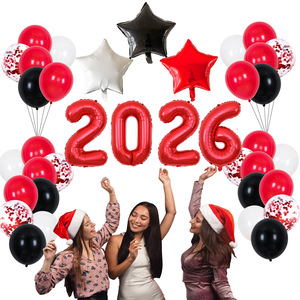 2026 32 Inch Party Number Foil <b>Balloon</b> Letter Commemorative Letter Banner Set Retail Packaging Card Foil <b>Balloon</b> - Product Image 3