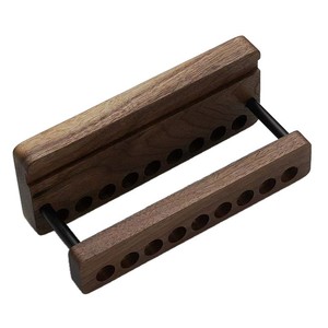Portalápices de madera con soporte para teléfono, organizador de escritorio multifuncional, forma cuadrada, material de árbol, estante de almacenamiento de papelería para oficina - Product Image 5
