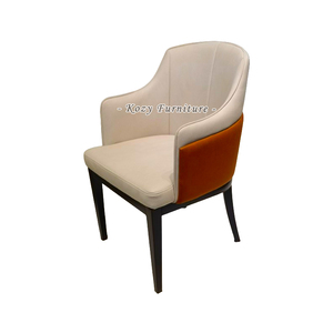 Sedia da Ristorante Moderna e Lussuosa, Arredamento per Sala da Pranzo, <span class=keywords><strong>Sedie</strong></span> da Pranzo <span class=keywords><strong>con</strong></span> Gambe Dorate in Velluto o Ecopelle - Product Image 6