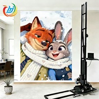 Printer Dinding Industri Hanjie Printer Dinding Definisi Tinggi Printer Dinding 3D Profesional untuk Toko Kreatif