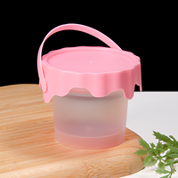 Envase de Yogur PP5 al por Mayor, Tapa en Espiral, Asa, Reutilizable, Apto para Microondas y Congelador, Envase para Smoothies