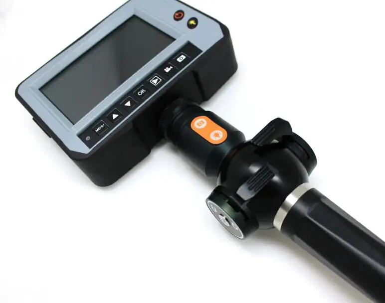 Endoscope d'inspection vidéo industrielle avec câble de travail de 2M Endoscope articulé à 4 voies moniteur de 4.5 pouces